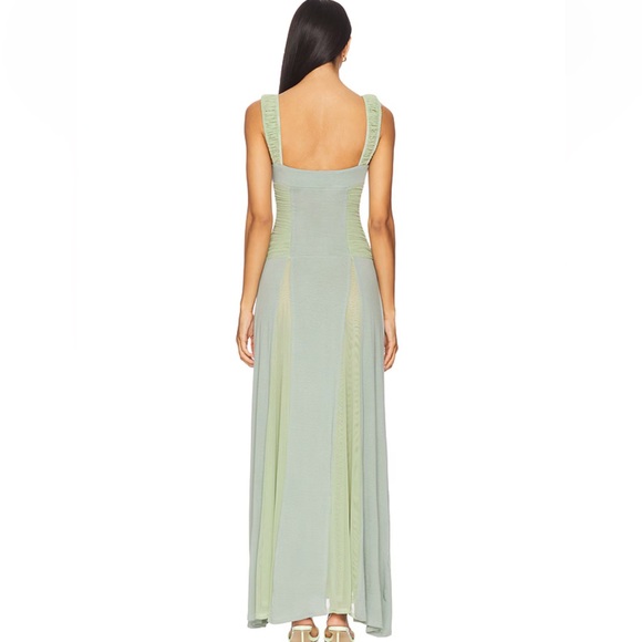 Fait Par Foutch Landon Dress Sage Green XS - Picture 2 of 11